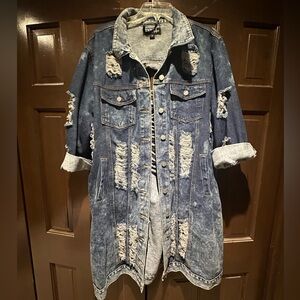 Distressed Jean jacket